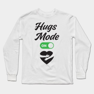 Hugs Mode is ON with Hugged Heart Long Sleeve T-Shirt